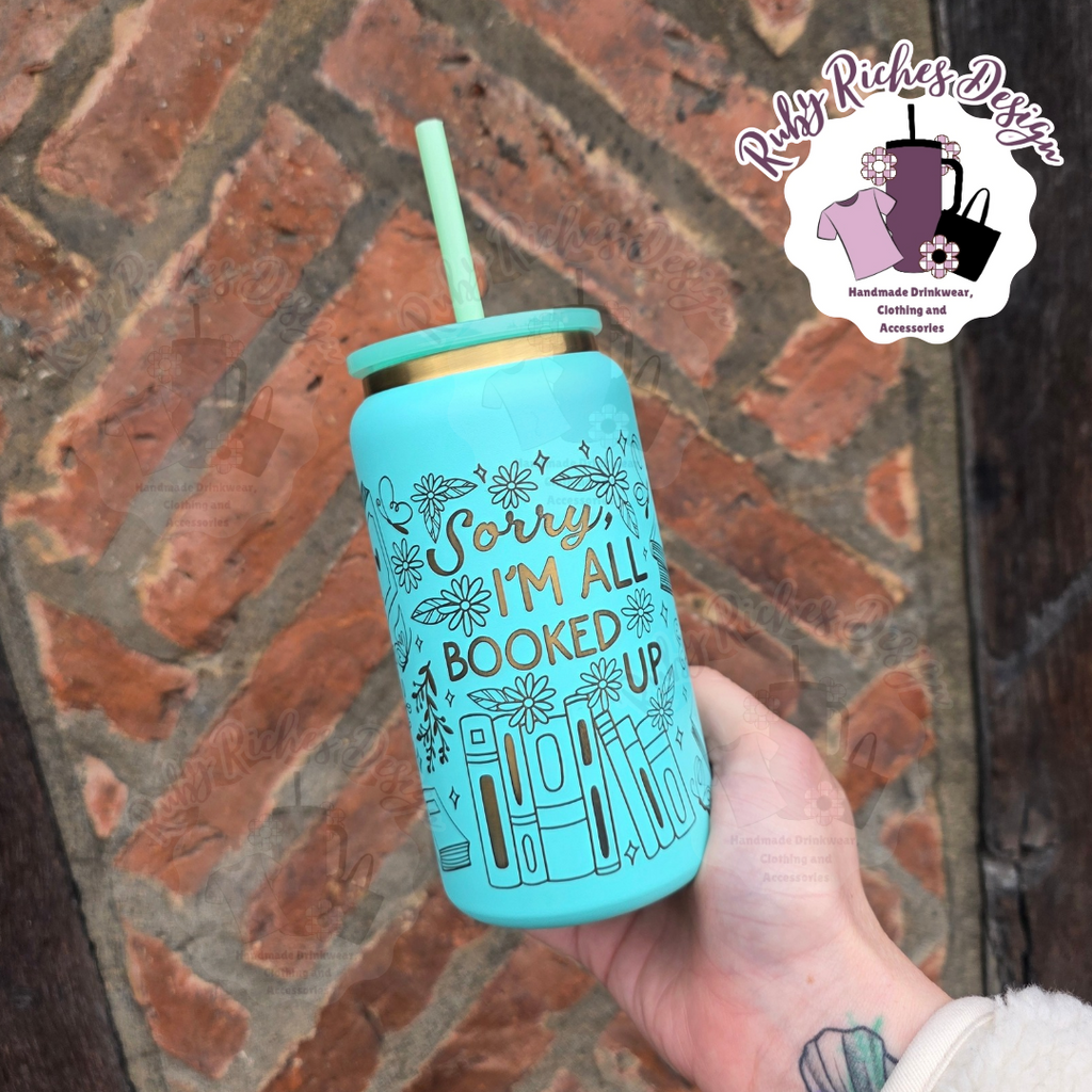 Sorry im all booked up, Gold Plated Engraved Double Wall Insulated Metal Tumbler