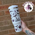Fantasy Book Theme 30oz Double Wall Insulated Flip Lid Tumbler