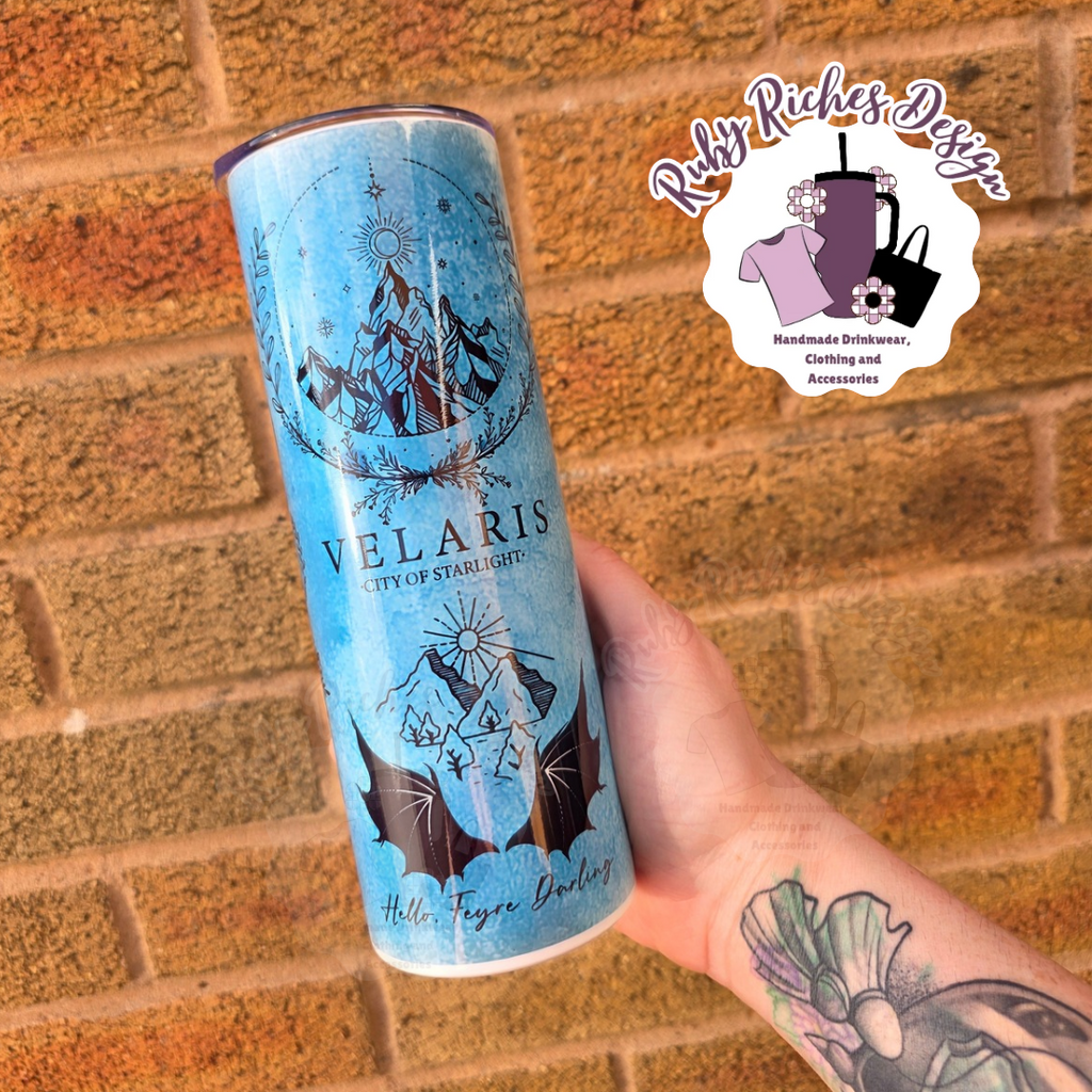 Valeris City of starlight Theme 20oz Double Wall Insulated Metal Tumbler