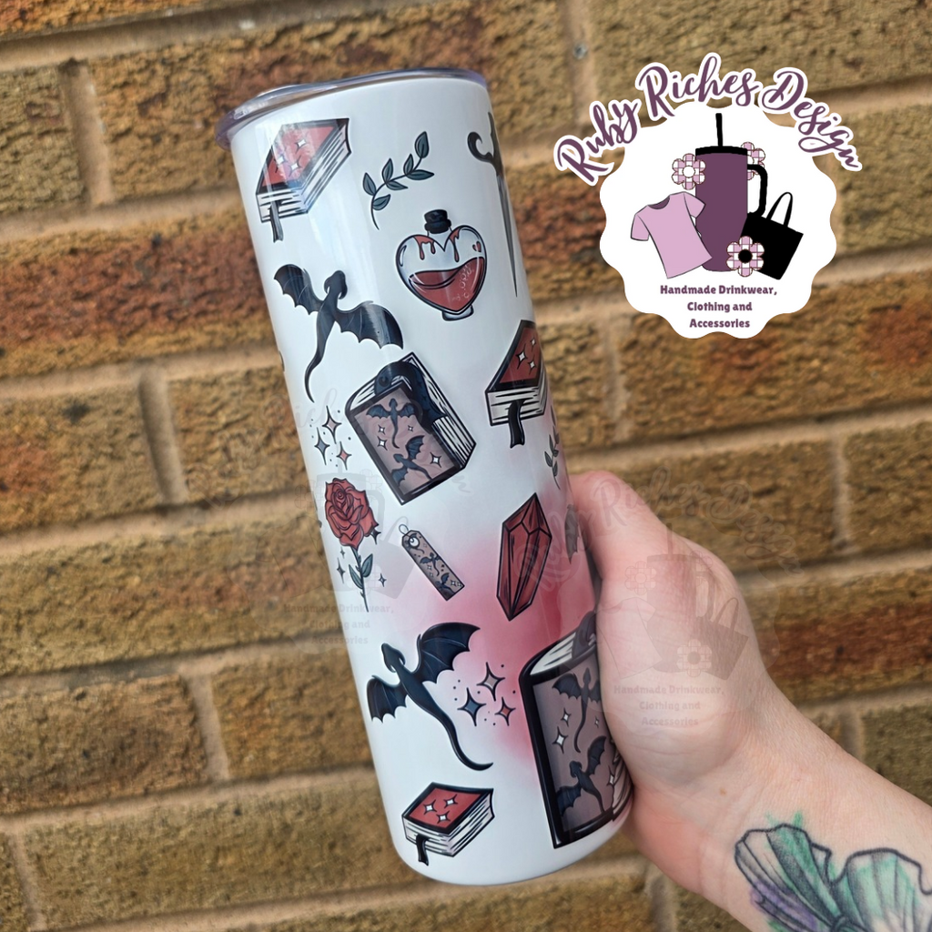 Dark Romance Style 20oz Double Wall Insulated Metal Tumbler
