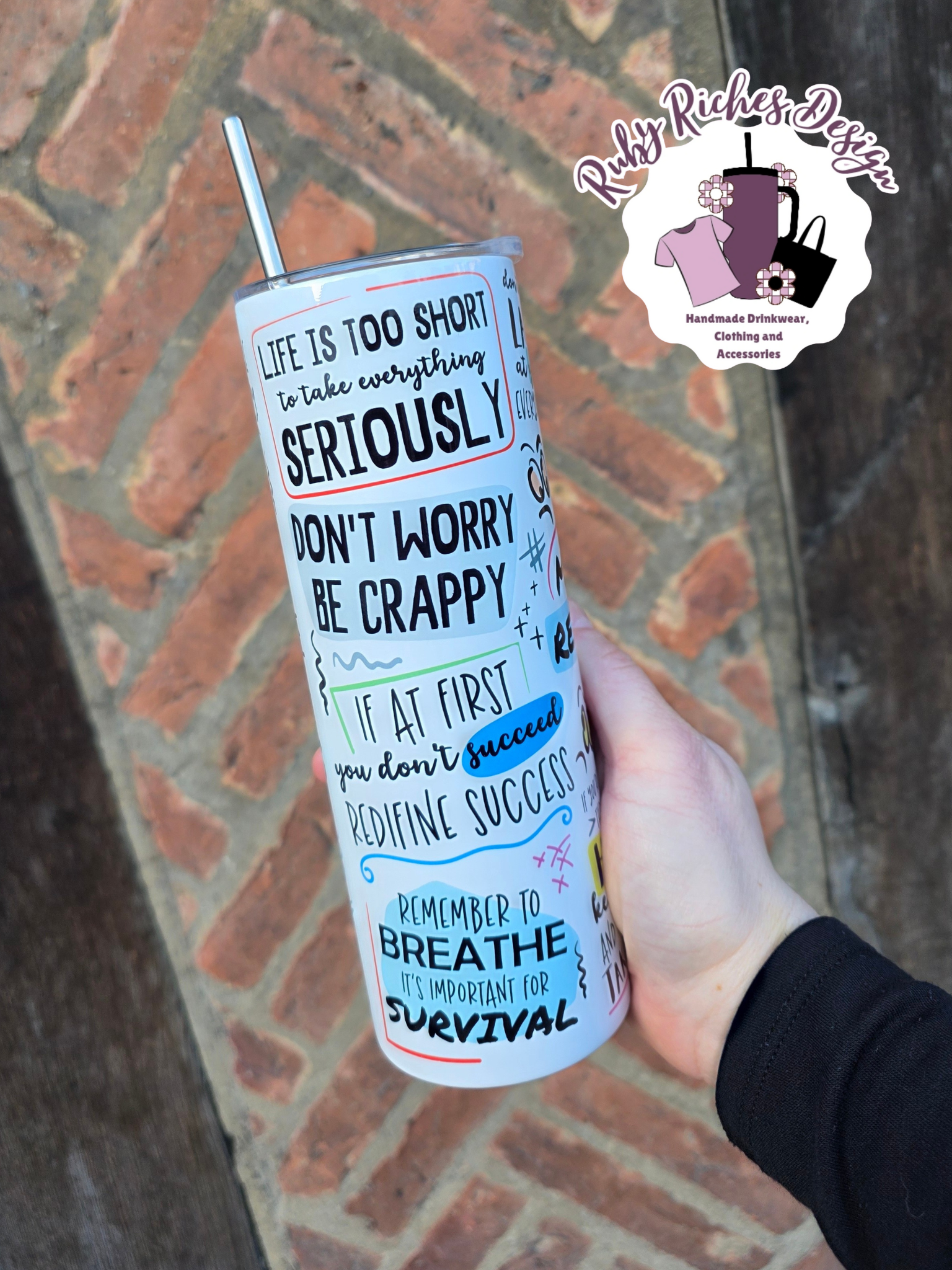 My Daily Reminders 20oz Metal Tumblers