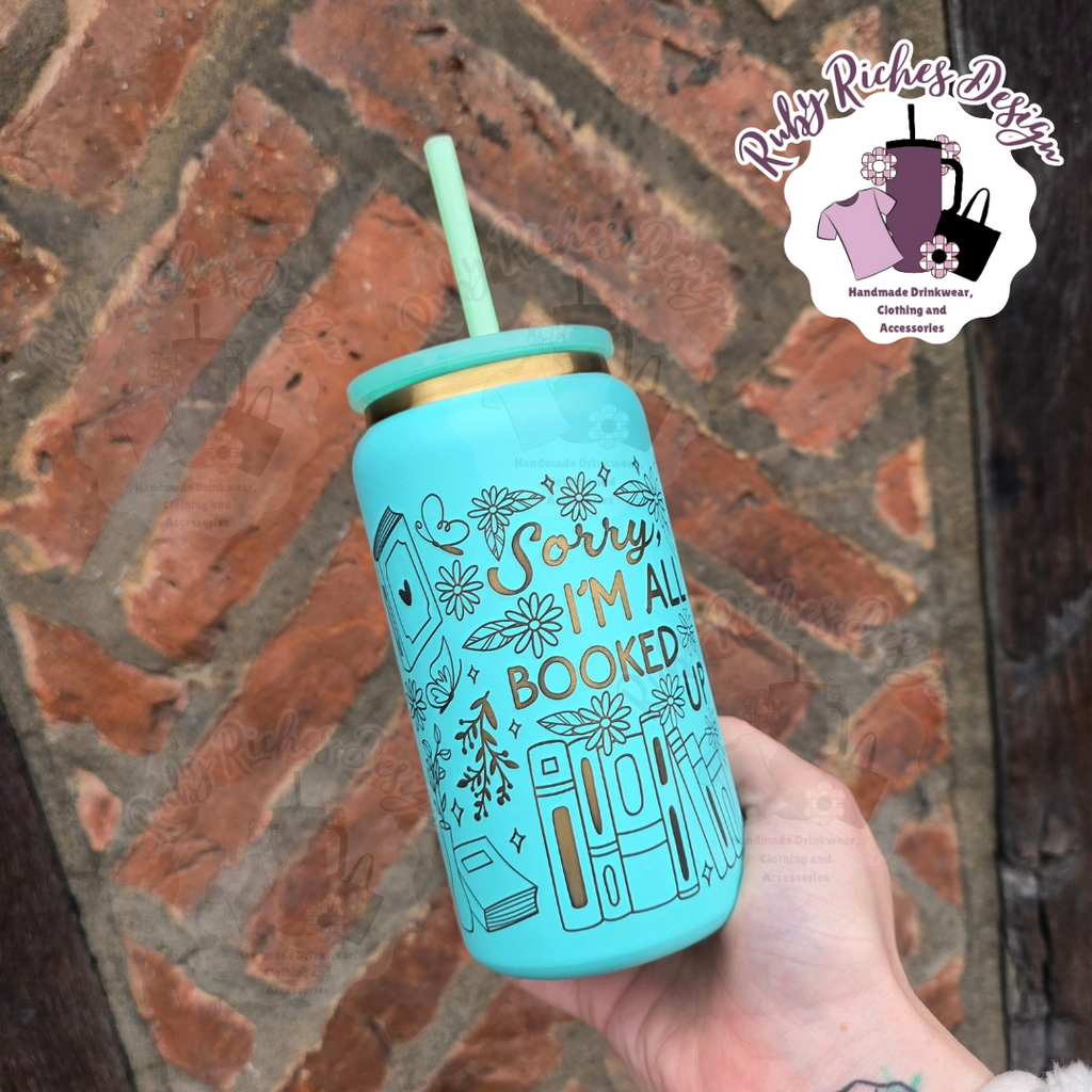 Sorry im all booked up, Gold Plated Engraved Double Wall Insulated Metal Tumbler