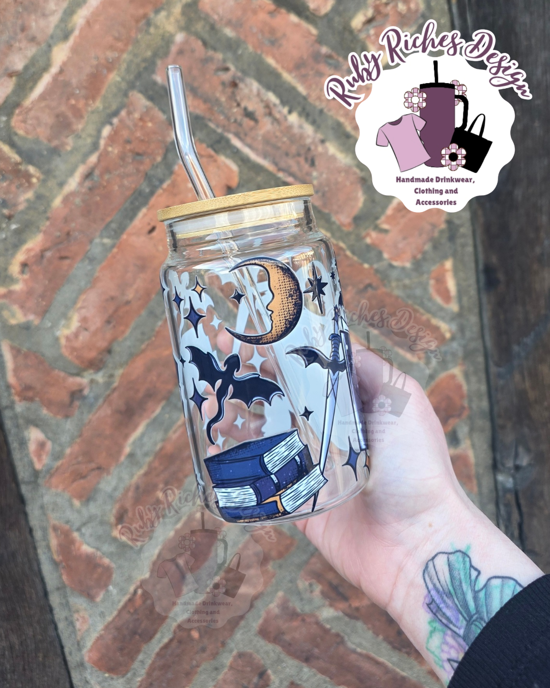 Fantasy Book Club Glass Tumbler