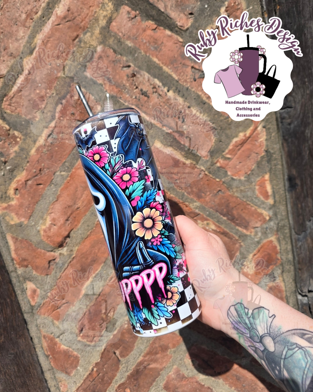 Wazzup Ghost Face Double Wall Insulated Metal Tumbler