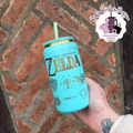 Zelda Theme Gold Plated Engraved Metal Tumbler