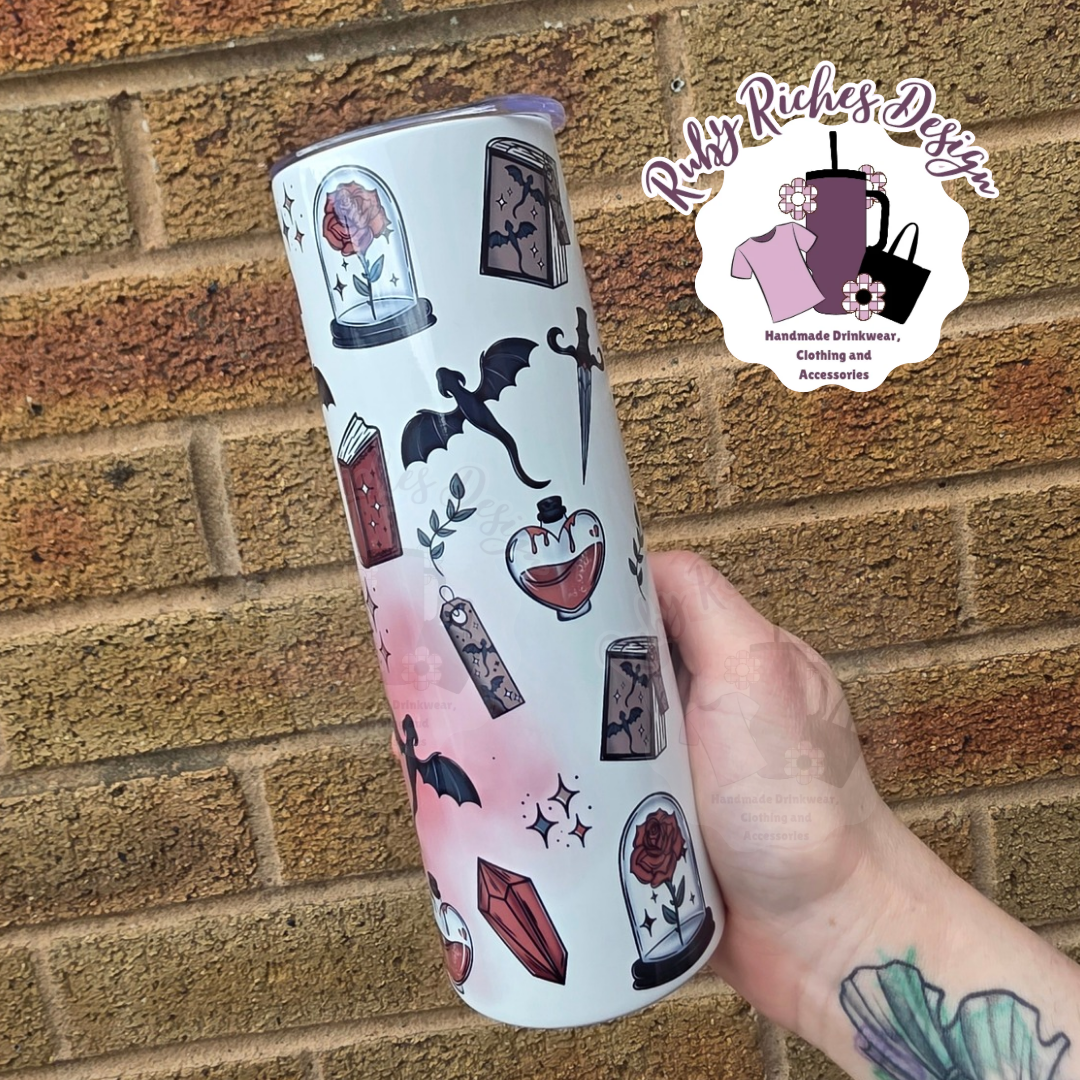Dark Romance Style 20oz Double Wall Insulated Metal Tumbler