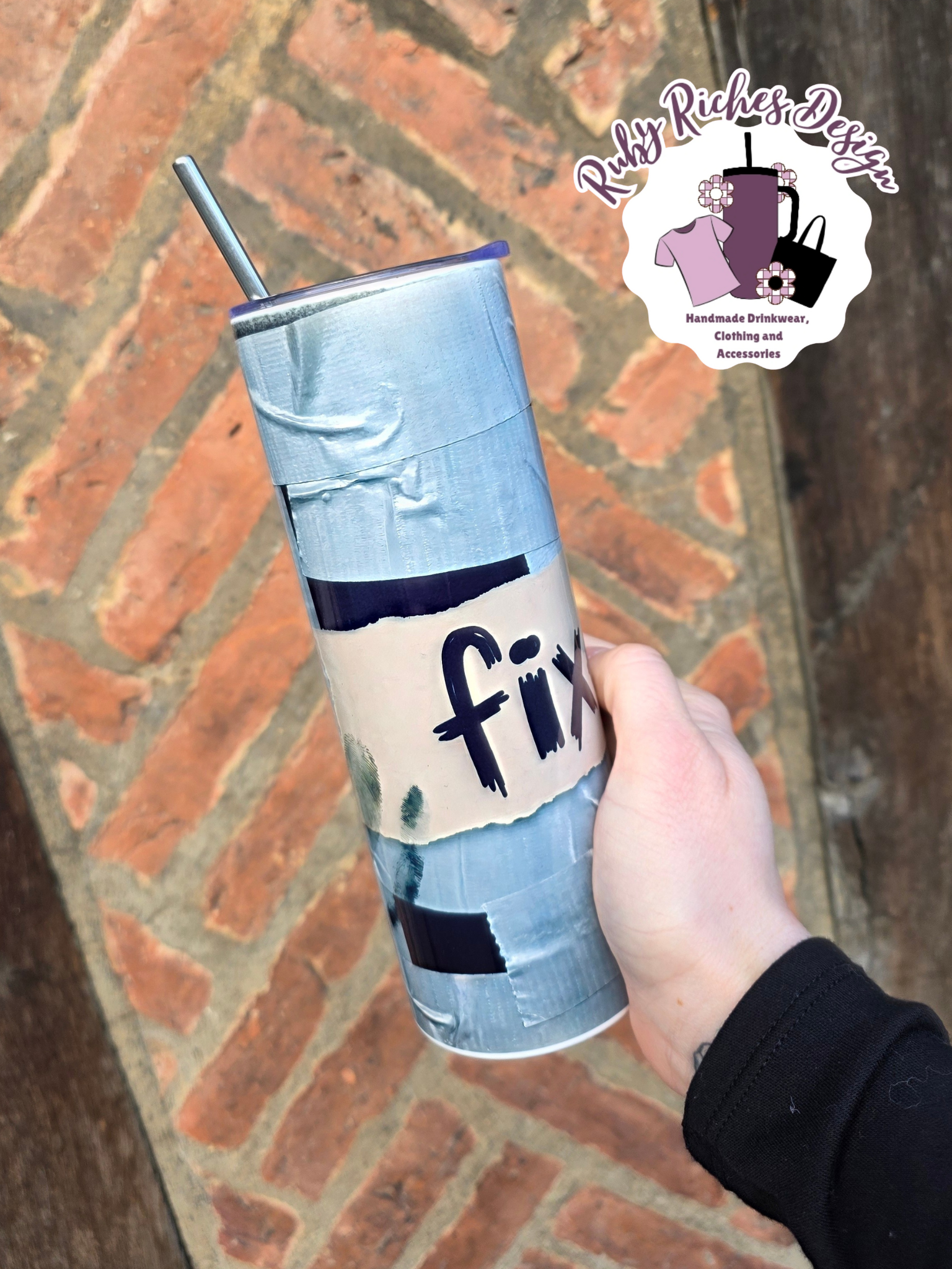 Fixed It 20oz Double Wall Insulated Metal Tumbler