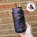 In My Fantasy Era Rainbow Plated Black Engraved 16oz Double Wall Insulated Metal Tumbler