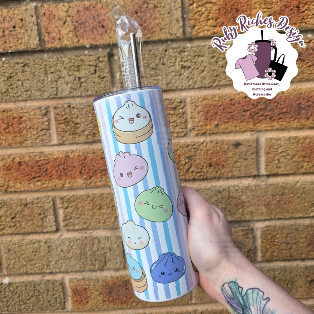 Squishy Dumpling Theme 20oz Double Wall Insulated Metal Tumbler
