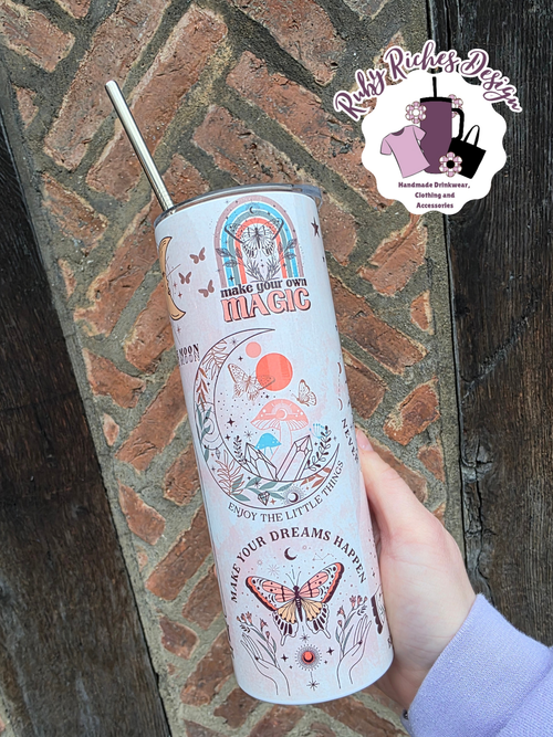 Be The Energy Positivity Theme 20oz Double Wall Insulated Metal Tumbler