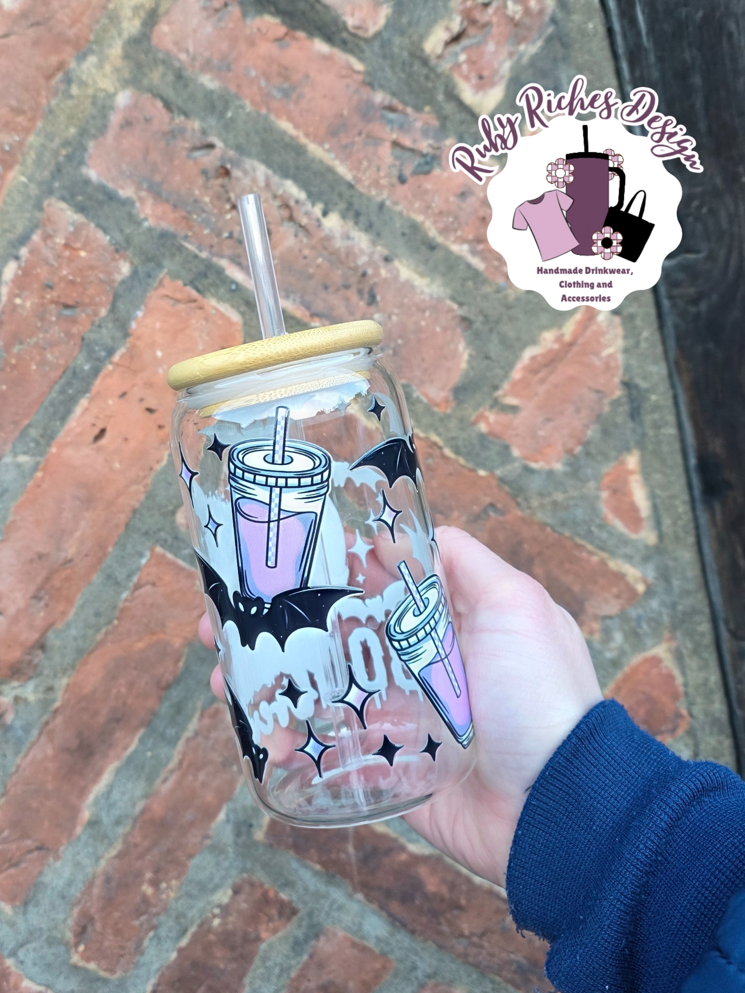 Boo Brew Glass Tumbler