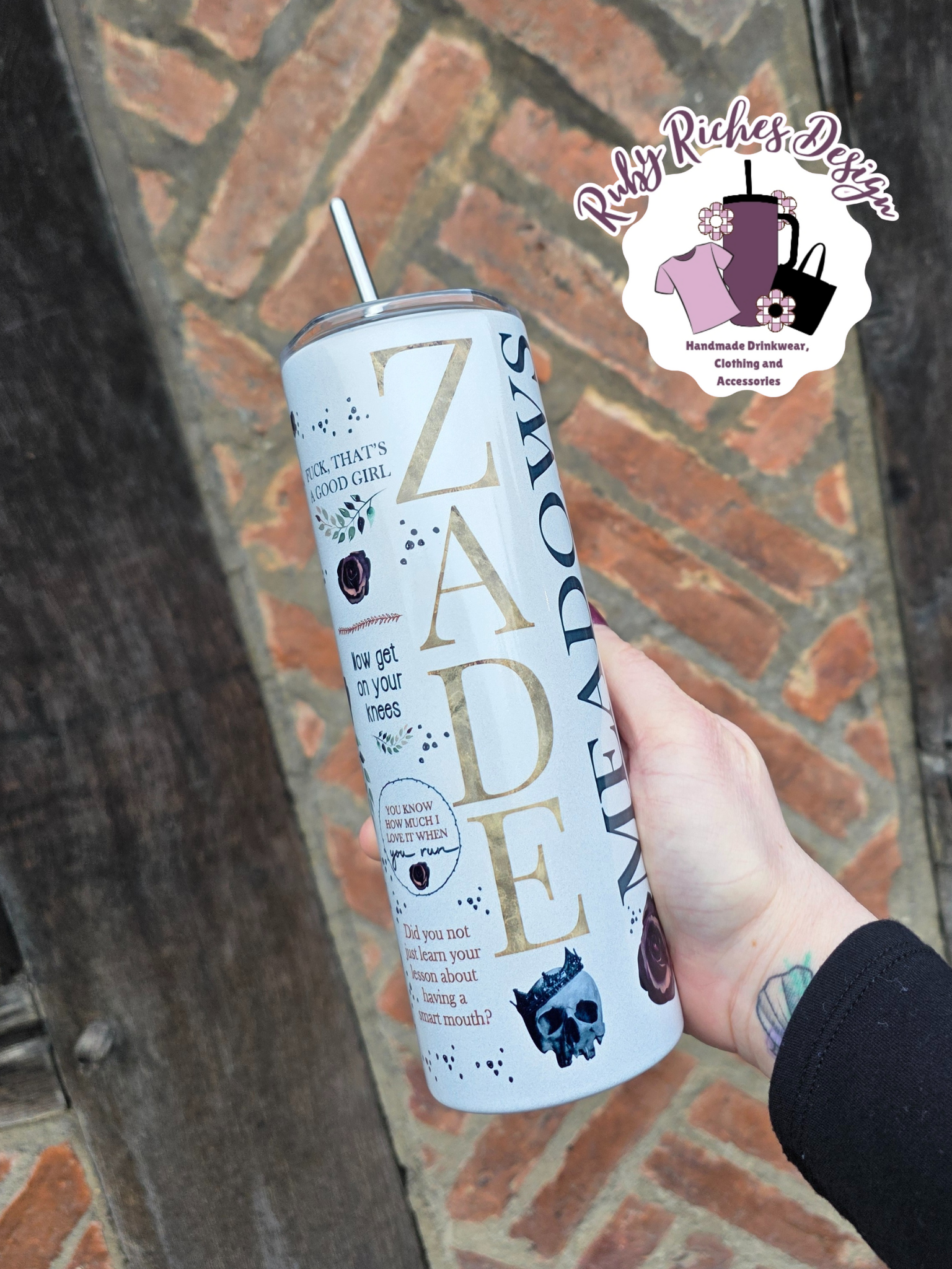 Haunting Adeline Zade Book Theme 20oz Metal Tumbler