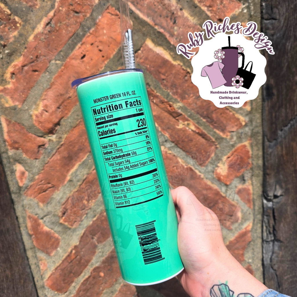 Green Monster 20oz Double Wall Insulated Metal Tumbler