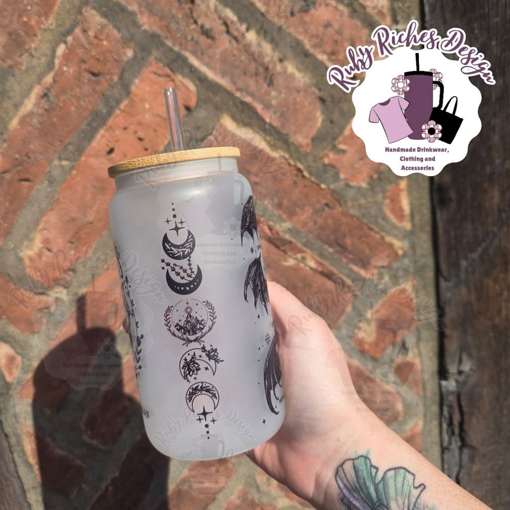 Bat Boys 16oz Frosted Glass Tumbler