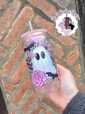 Holographic Glass Ghost Tumbler