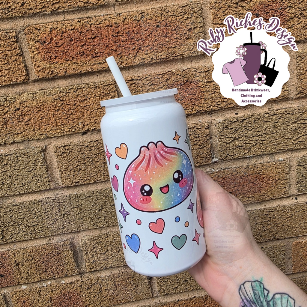 Glitter Dumplin 16oz double wall insulated Metal Tumbler