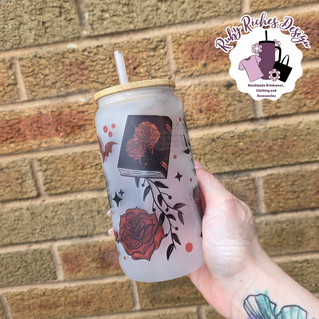 Dark Romance Readers Club 16oz Frosted Glass Tumbler