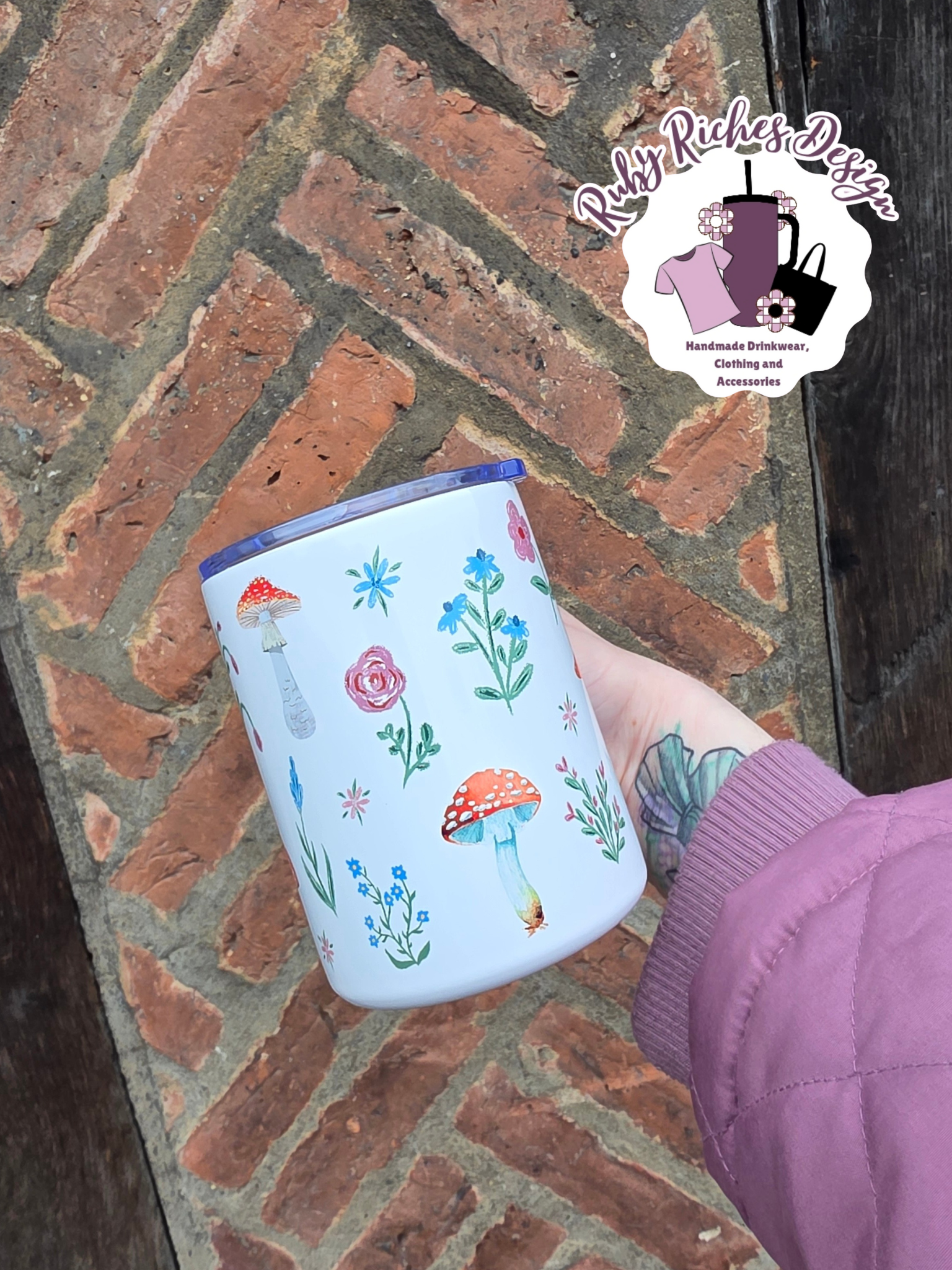 Cottagecore Style 12oz Travel Mug