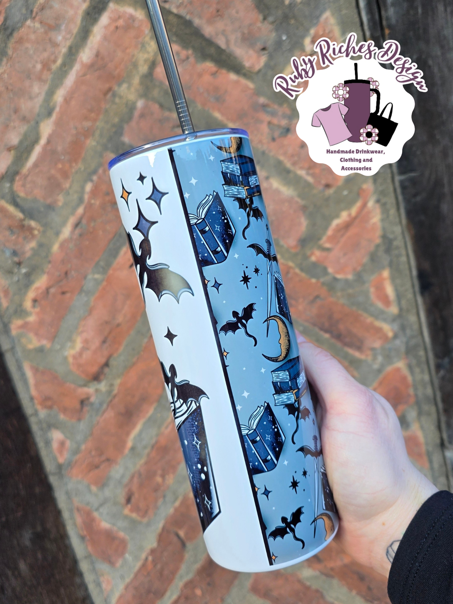 Dragon Book Theme 20oz Metal Tumbler