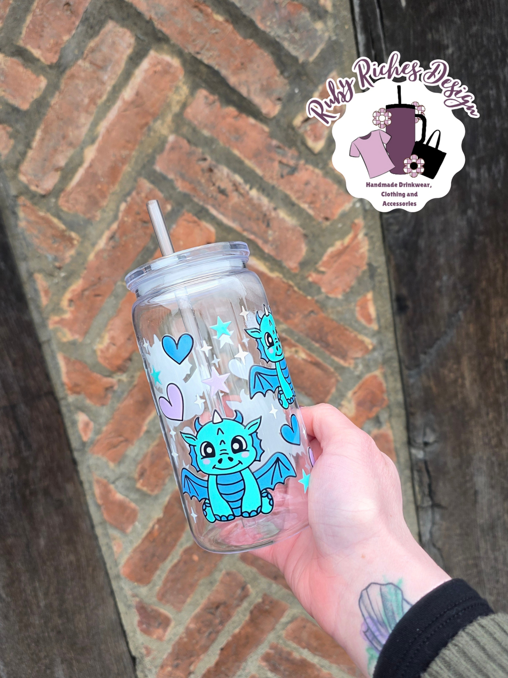 Dragon style plastic tumbler