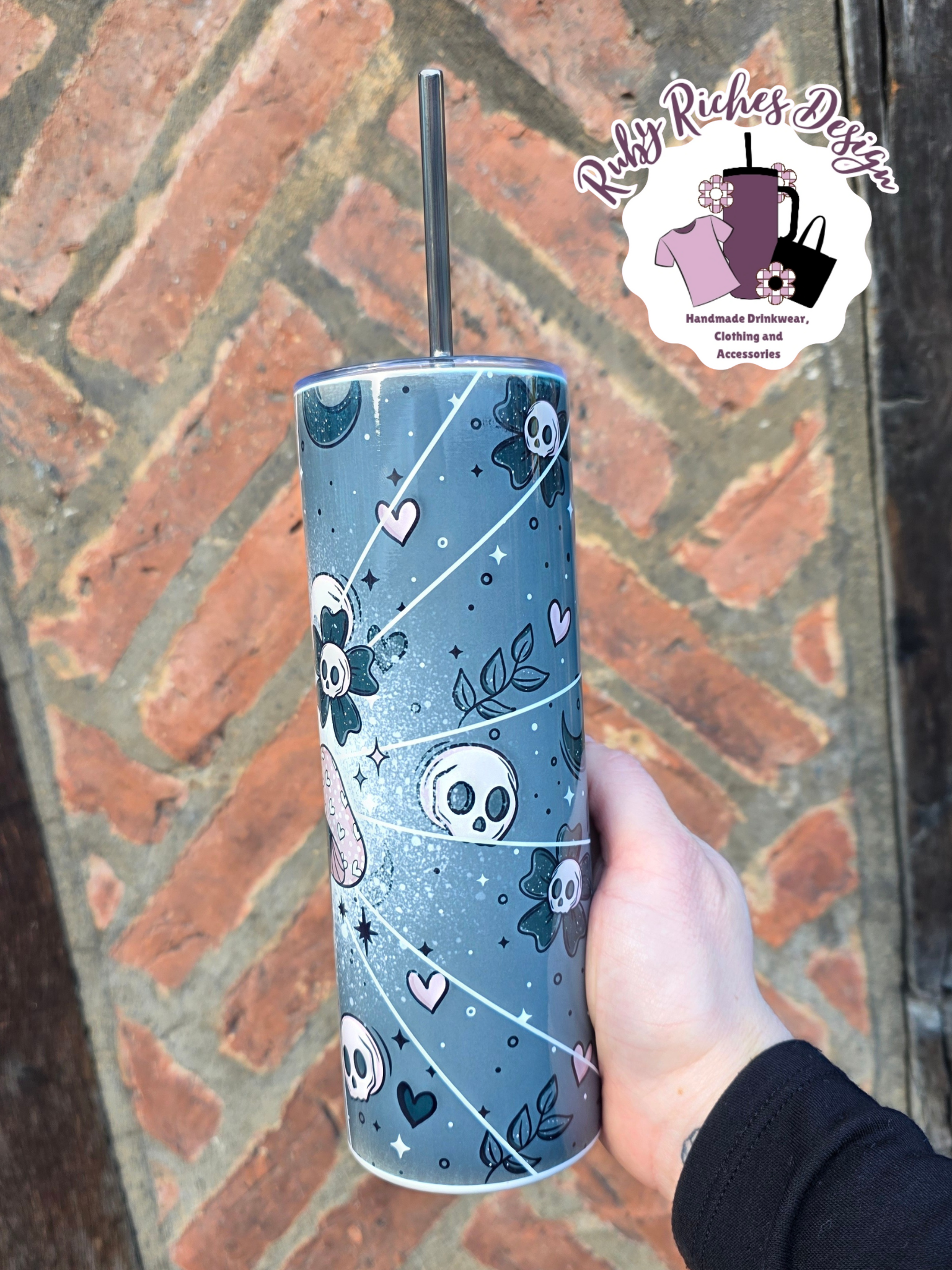 Spooky Shrooms 20oz Double Wall Insulated Metal Tumbler