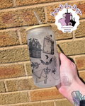 Spooky House Frosted Glass Tumbler