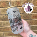 Plantaholic Theme Frosted Glass Tumbler