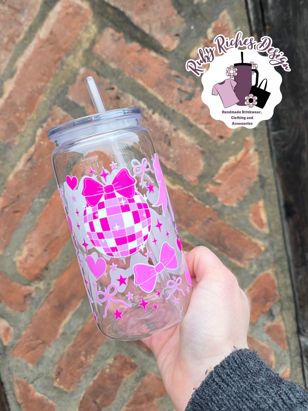 Disco Bows Plastic Tumbler