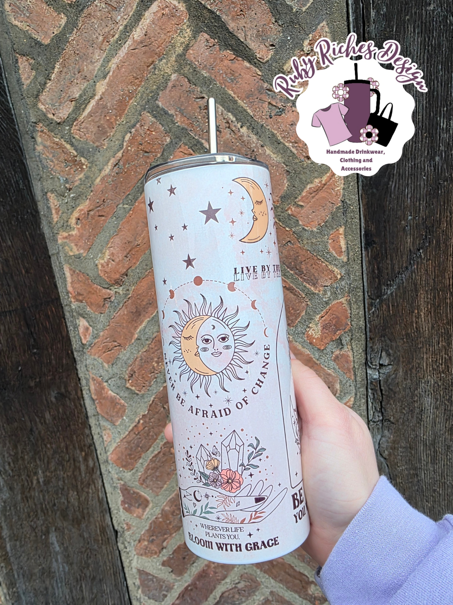 Be The Energy Positivity Theme 20oz Double Wall Insulated Metal Tumbler