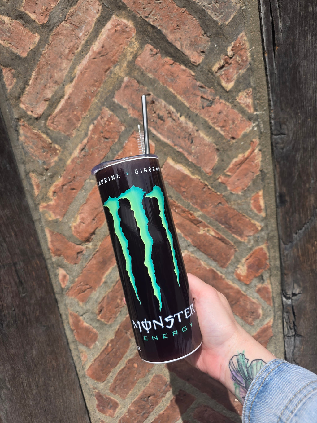 Black Monster 20oz Double wall insulated metal tumbler