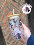 Spooky Shrooms 16oz Glass Tumbler