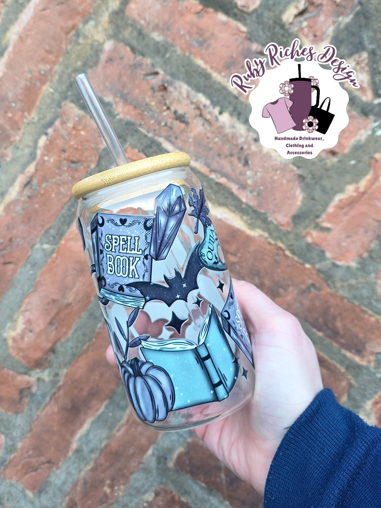 Spell Book Glass Tumbler