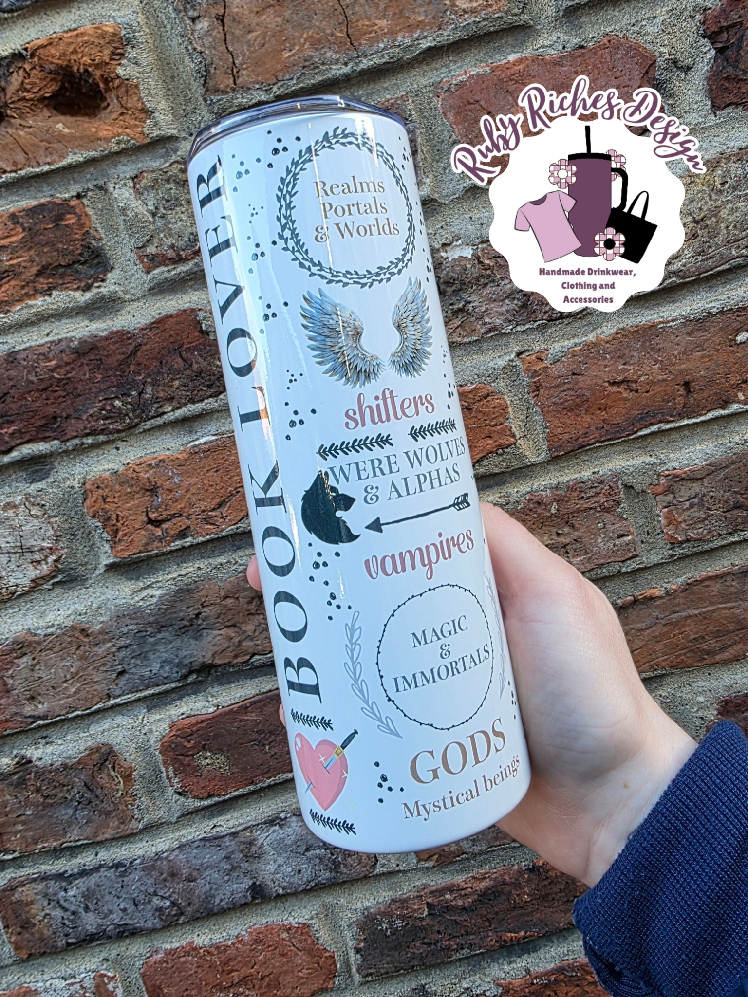 Romantacy Book Club Double Wall Insulated Metal Tumbler