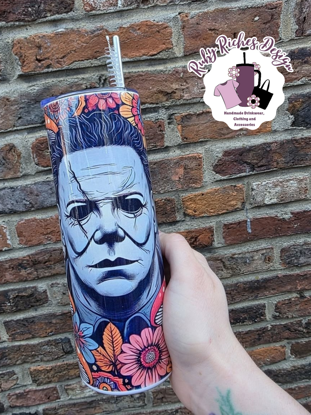 Horror Characters 20oz Double Wall Insulated Metal Tumbler