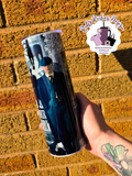 Peaky 20oz Double Wall Insulated Metal Tumbler with metal straw