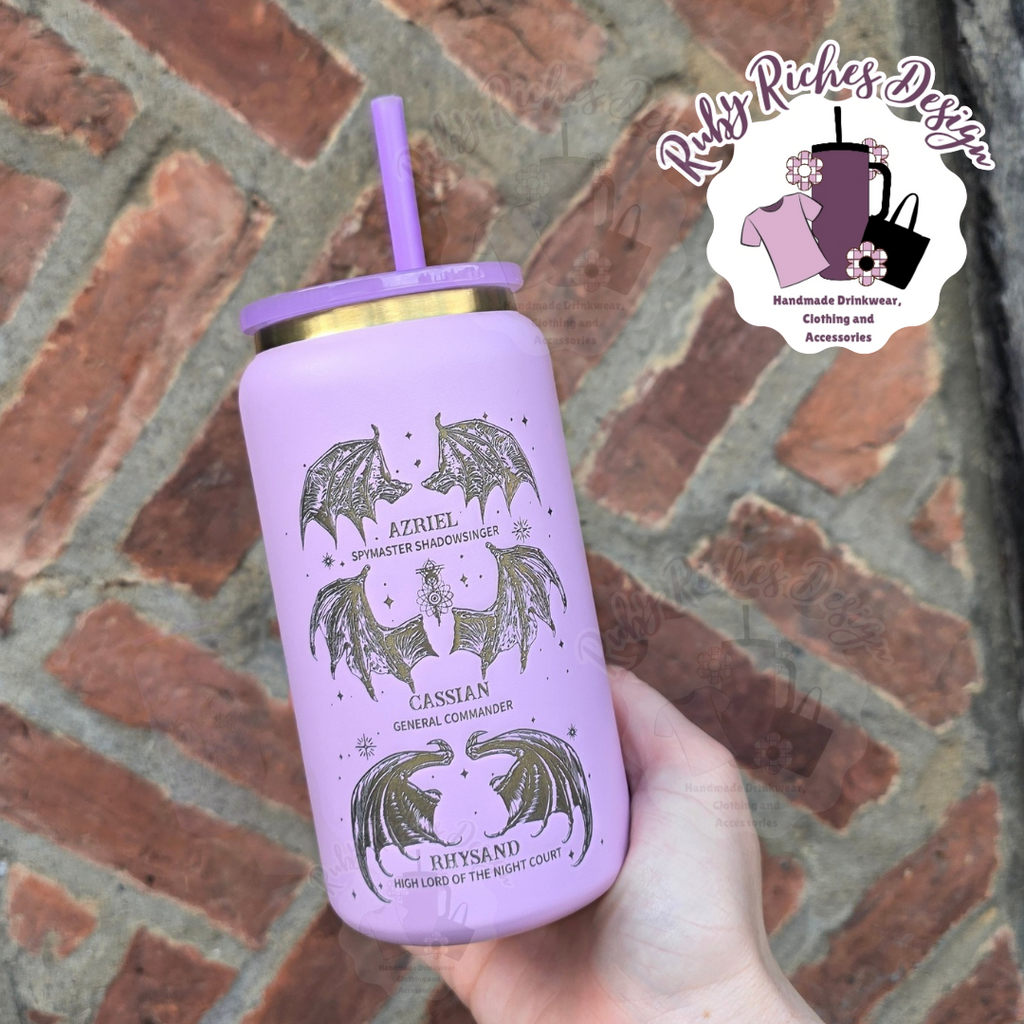 The Bat Boys Gold Plated Engraved Metal Tumbler
