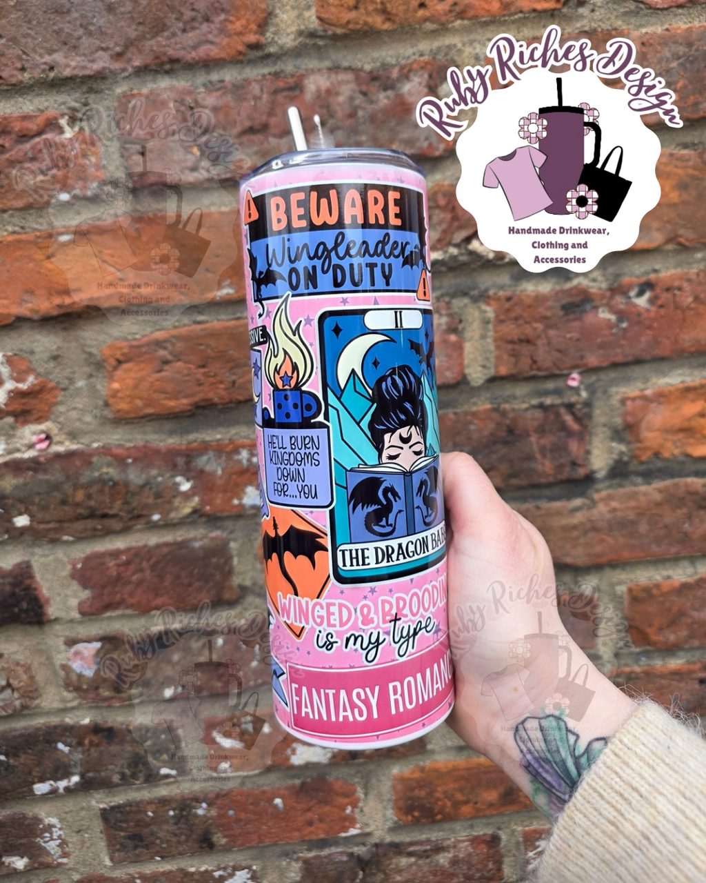 Fantasy Romance 20oz Double Wall Insulated Metal Tumbler