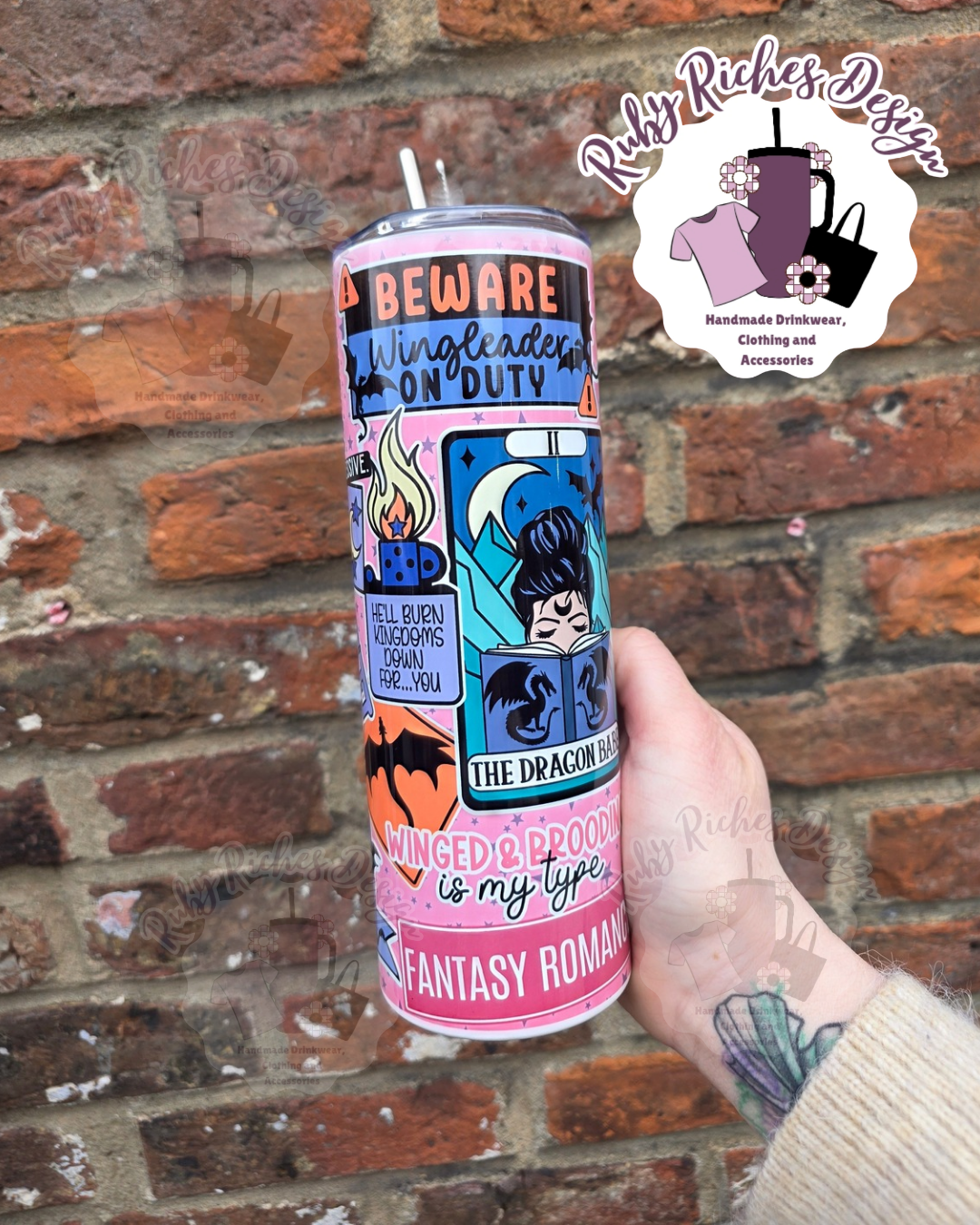 Fantasy Romance 20oz Double Wall Insulated Metal Tumbler