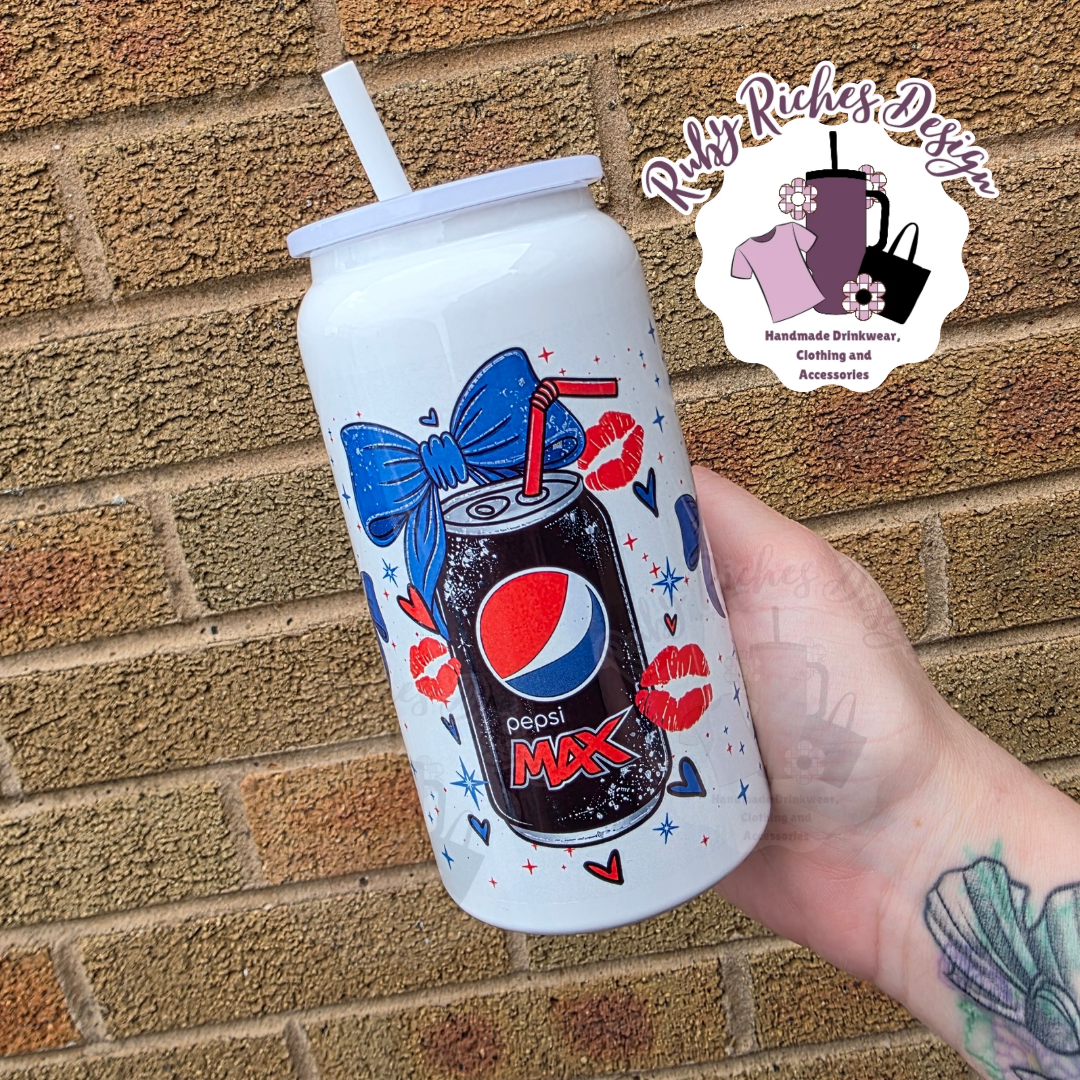 Pepsi max Theme 16oz Double Wall Insulated Metal Tumbler