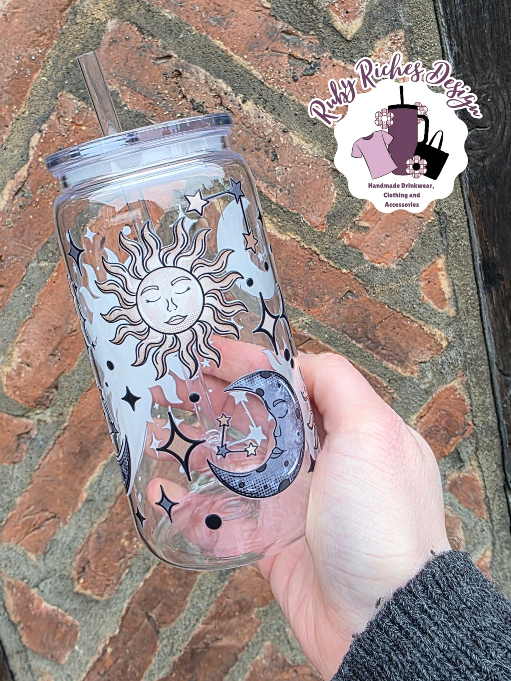 Sun And Moon Plastic Tumbler