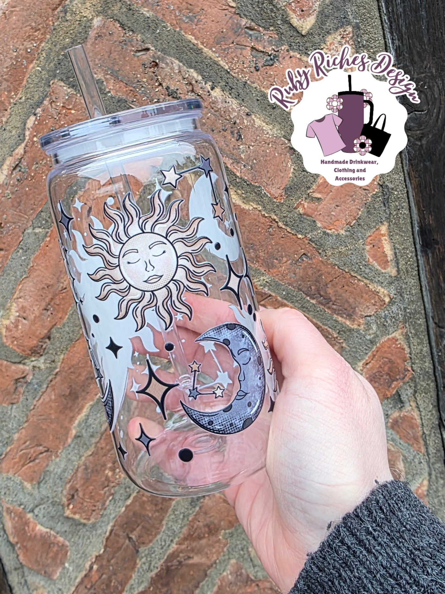 Sun And Moon Plastic Tumbler