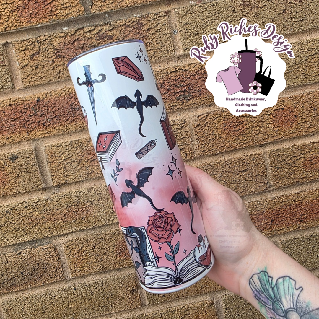 Dark Romance Style 20oz Double Wall Insulated Metal Tumbler