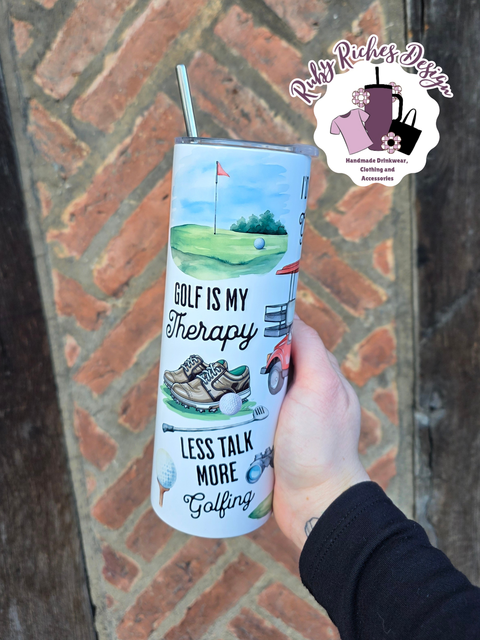 Golfers Life 20oz Double Wall Insulated Metal Tumbler