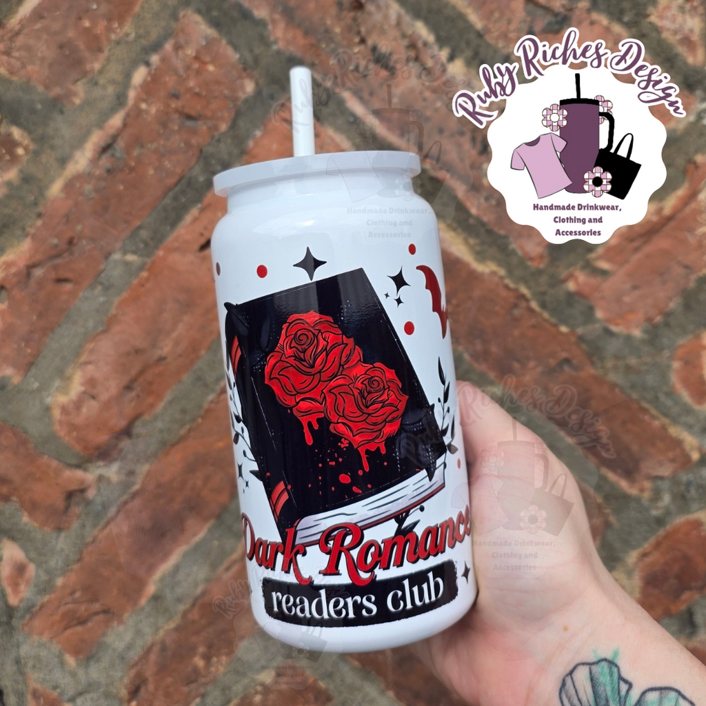 Dark Romance Reader 16oz Double Wall Insulated Metal Tumbler