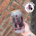 Art The Clown 16oz Frosted Glass  Tumbler