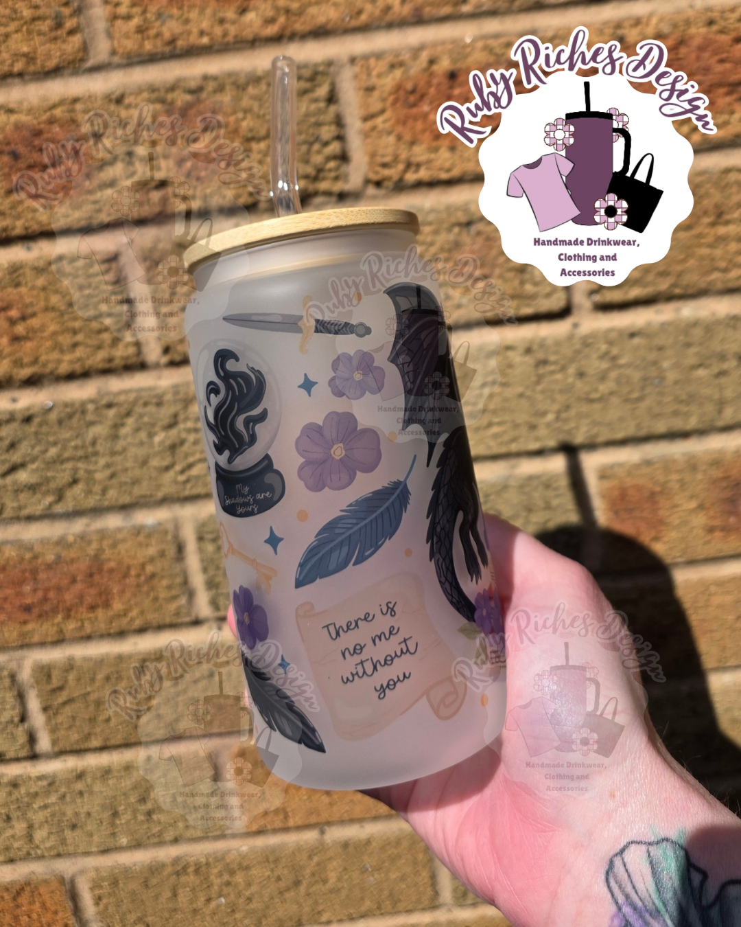 Dragon Book Club Frosted Glass Tumbler