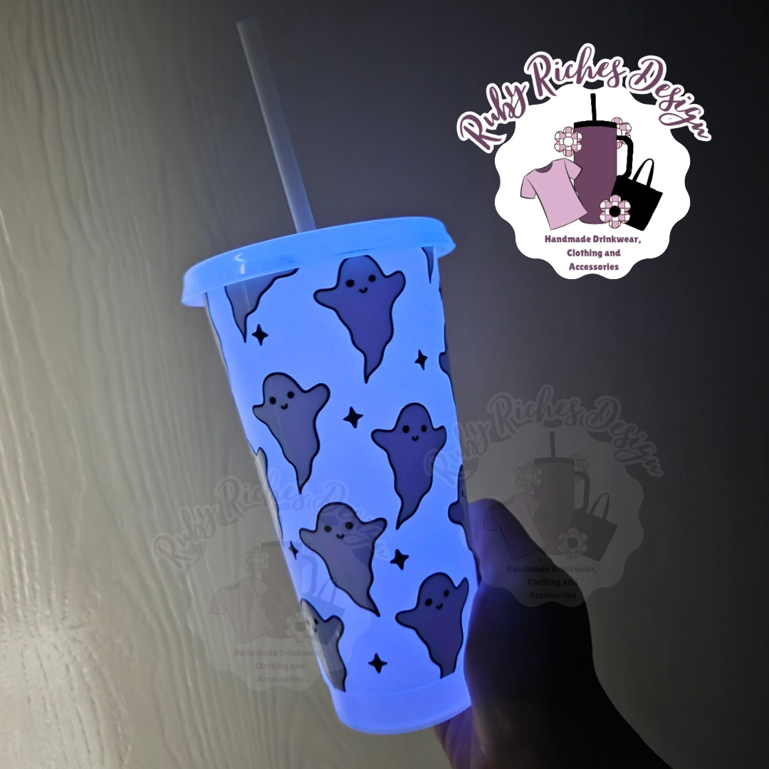 Ghostie Glow in the dark 24oz Plastic tumbler