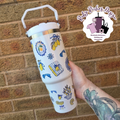 Lovely Lemons 30oz Double Wall Insulated Flip Lid Leakproof Tumbler