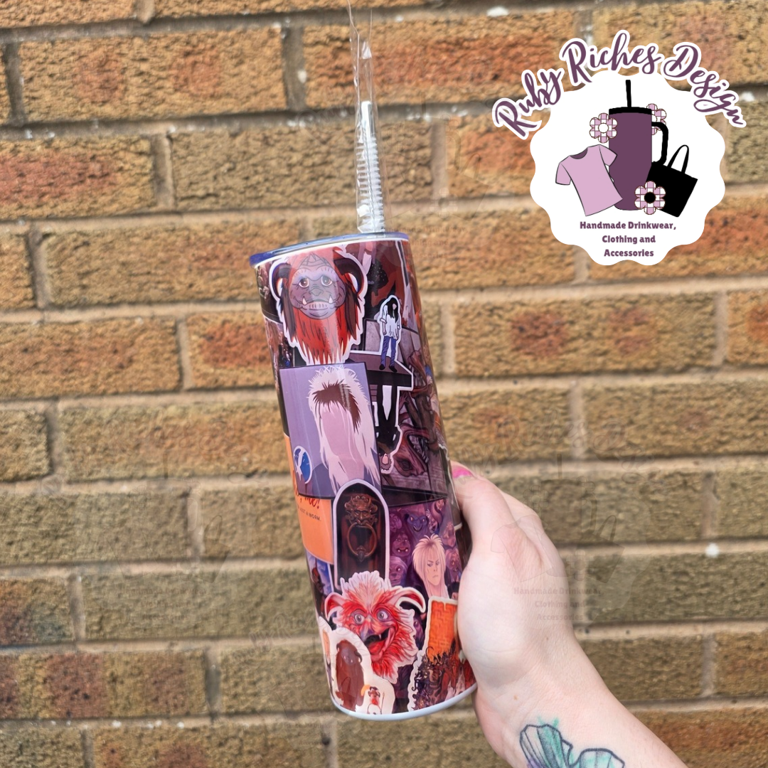 Labyrinth sticker theme 20oz Double Wall Insulated Metal Tumbler