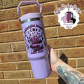 Purple Midnight Magic Shimmer 30oz Flip Lid Leakproof Tumbler with double wall insulation